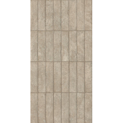 ÉCHANTILLON Terravito Elzino carreau mural et de sol - 6x24cm - Aspect pierre naturelle - Grey mat (gris)