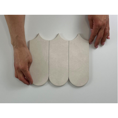 Terravito Evarno wandtegel - 8x21.5cm - Ivory mat (crème)