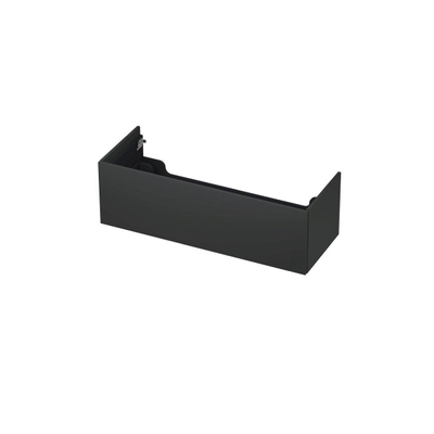 INK Wastafelonderkast - 120x45x37.6cm - 1 lade - push to open - met recht opdekfront - MDF lak - Antraciet mat