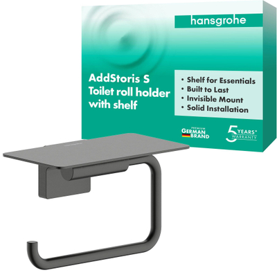 Hansgrohe AddStoris S closetrolhouder met planchet BBC