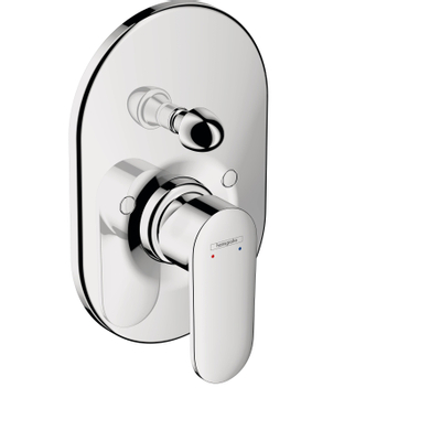 Hansgrohe Vernis afdekset badkraan met hendel chroom