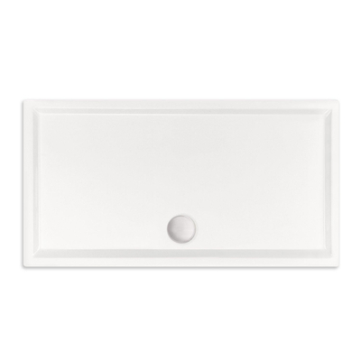 Xenz mariana receveur de douche 100x100x4cm rectangulaire acrylique blanc