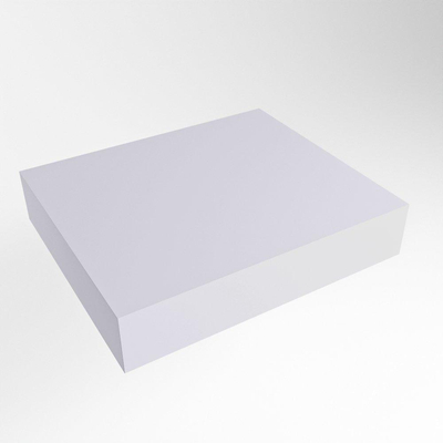 Mondiaz TOP 51 Plan sous vasque - 40x51x12cm - compatible comme plan de meuble - solid surface - Cale
