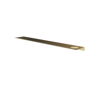 Hotbath &MORE Planchet - 80cm - inclusief bevestigings rails - 1 uitsparing - voor zeepdispenser of beker - PVD - geborsteld messing (goud)
