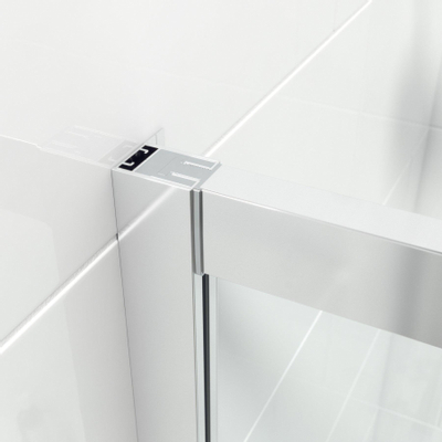 Marenza Slide Quick Fit Paroi de baignoire - Porte coulissante 2 parties - 170x150cm - Verre de sécurité 6mm - Anti-calcaire - Chrome