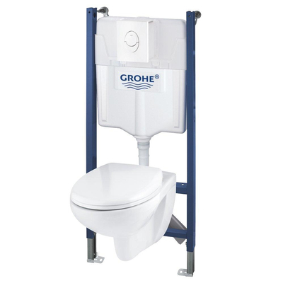 GROHE Universeel toiletset - inbouwreservoir - toiletzitting - bedieningsplaat wit - glans Wit