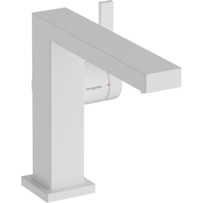 Hansgrohe Tecturis E 1 greeps wastafelkraan - 110 Fine - coolstart - met PushOpen - waste set - mat wit