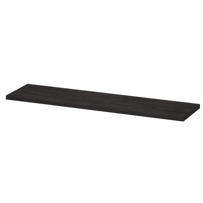 INK Topdeck Wastafelblad - 180x45x3.5cm - tbv onderkast - MFC - Houtskool eiken
