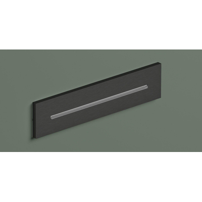 Hotbath Mate Cascade - inbouw - wand - rechthoek - PVD - mat zwart