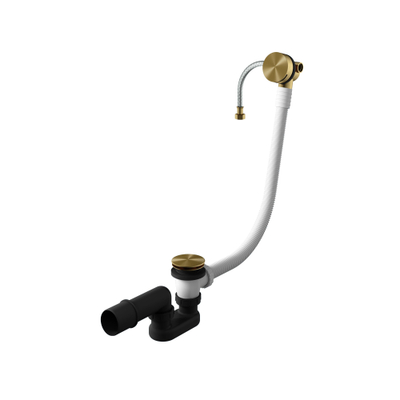 Hotbath Archie Badoverloop-vulcombinatie BBP - PVD - geborsteld messing (goud)
