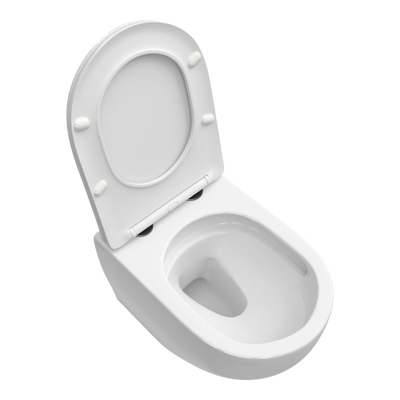 Brauer Tornado hangtoilet – spoelrandloos – diepte 52,5 cm – met softclose zitting – glans wit