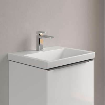 Villeroy & boch subway 3.0 lavabo de meuble 55x44x16,5cm rectangle 1 trou pour robinet sans trou de trop-plein pierre blanche mate céramique+