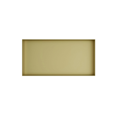 Hotbath &MORE Inbouwbox of inbouwnis - 30x60x10 - frameless - PVD - geborsteld messing (goud)