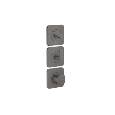Hansgrohe Axor Citterio C afbouwdeel v. inbouw douchekraan thermostatisch v. 3 functiesbrushed black chrome