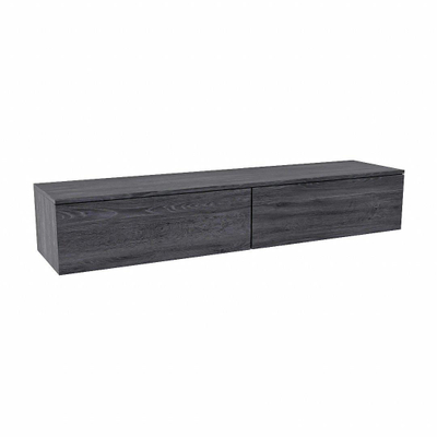 MONDIAZ ALAN MODULE onderkast 170x45x30cm 2 lades Push to open MDF Antracite mat - licht beschadigd-OUTLET UDEN