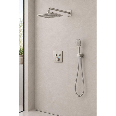 Grohe SmartControl inbouw regendoucheset – thermostatisch – 31 cm vierkante hoofddouche – 3-standen handdouche – supersteel