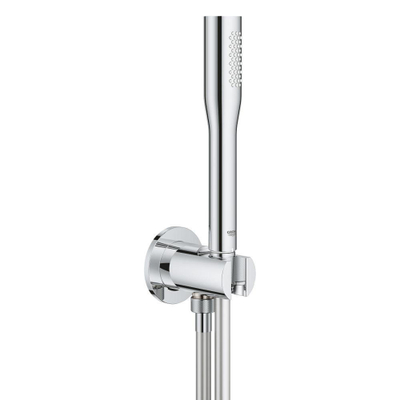 GROHE Euphoria Cosmopolitan Stick Ensemble douchette à main - 1 jet - avec support - avec coude de raccordement mural - flexible lisse - 150cm - chrome