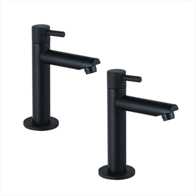 FugaFlow Sobrado Fonteinkraan - wastafelkraan - 14.4cm - 2 stuks - mat zwart