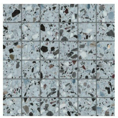 EnergieKer Medley - Carrelage Terrazzo et mural - 30x30cm - Gris mat