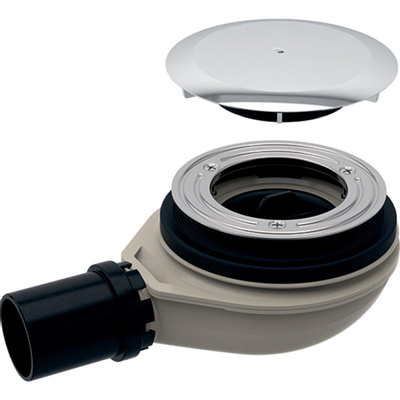 Geberit Setaplano douchebakafvoer - 40mm - met deksel waterslot - 30mm - verchroomd chroom