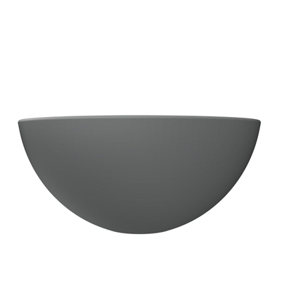 Arcqua Prince Vasque à poser - 38cm - ronde - marbre coulé - gris mat