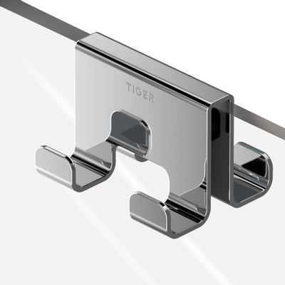Tiger Caddy Patère pour cabine de douche 68 mm double Chrome
