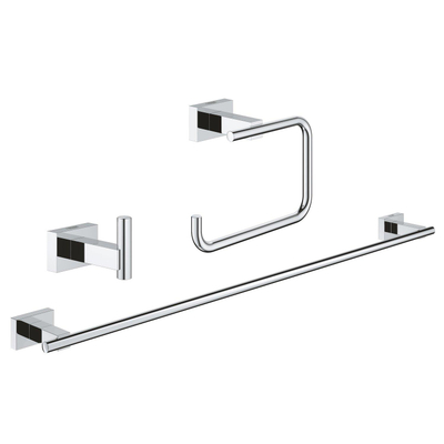 GROHE Essentials Cube ensemble d’accessoires 3 en 1 chrome