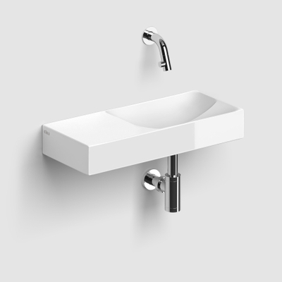 Clou Vale lave-mains - 45x19x7cm - céramique - brillant blanc