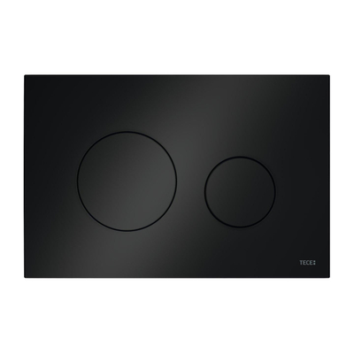 Tece TECEloop Plaque de commande WC en plastique double chasse noir