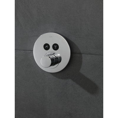 AXOR Showerselect plan de couverture thermostatique avec robinet d'arrêt pour 2 voies chrome