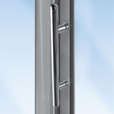 Novellini Lunes paroi en verre 80x195 210cm profil chrome mat verre transparent