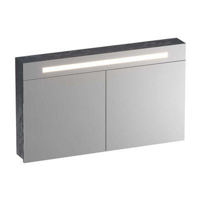 BRAUER Promise armoire de toilette - 120x70x15cm -- avec éclairage direct - 2 portes de miroir simple face - Damascus