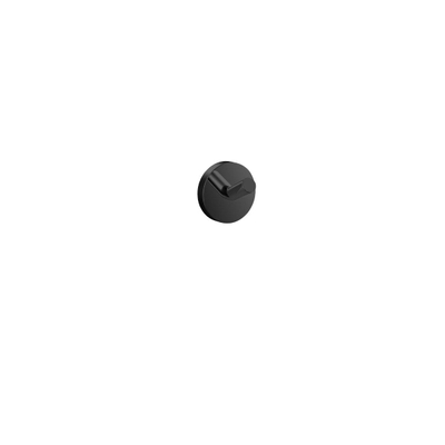 Emco Round Handdoekhaak - 4x4cm - enkel - zwart