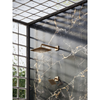 AXOR Citterio C douche de tête - 27x27cm - avec bras de douche - brushed bronze