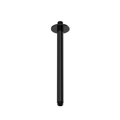 Hotbath Ace Tube de plafond - 30cm - rond - Noir poli PVD