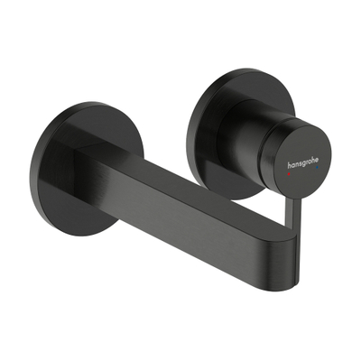 Hansgrohe Finoris wastafelkraan - inbouw - eengreeps - brushed black chrome (zwart)