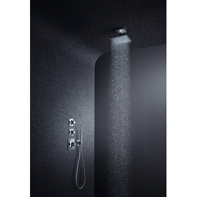AXOR Starck pomme de tête 24x24cm avec raccord plafond chrome