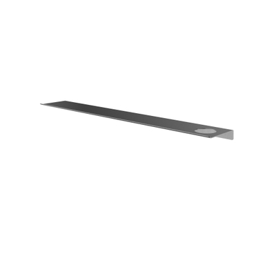 Hotbath &MORE Étagère - 80cm - rails de fixation inclus - 1 découpe - pour distributeur de savon ou gobelet - PVD gunmetal brossé