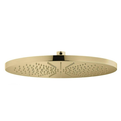 Hotbath Mate Hoofddouche 30cm rond - PVD - geborsteld messing goud