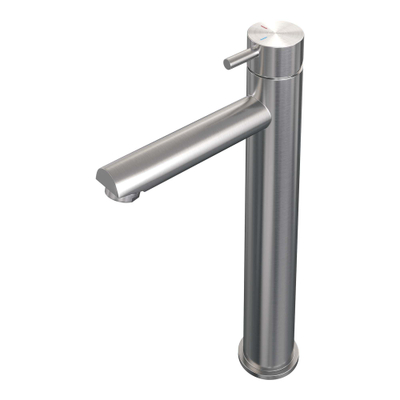 Brauer Brushed Edition Wastafelmengkraan opbouw hoog model b PVD geborsteld RVS SHOWROOMMODEL