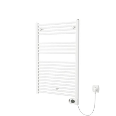 Plieger Elba Electrical Elektrische Designradiator - 94.2x50cm - met thermostaat - 500w - wit