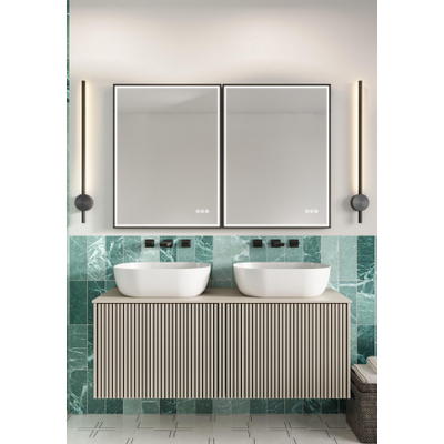 Crosswater Limit Ensemble meuble salle de bains - 120x45x45cm - 2 tiroirs - Warm Stone