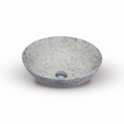 Looox Ceramic Terrazzo Opzetkom Ø 40x15 cm Beige