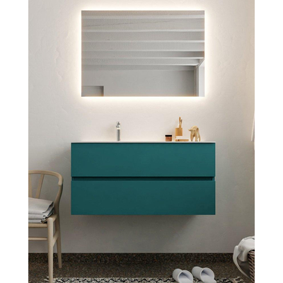 Mondiaz VICA Ensemble de meuble de salle de bain - 100cm - meuble sous-vasque smag - 2 tiroirs - lavabo cloud gauche - 1 trou de robinet - version XL 60cm haut