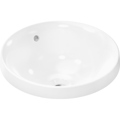 Hansgrohe Xuniva S wastafel - 40x40x17.5cm - zonder kraangat - met overloop - opbouw - wit
