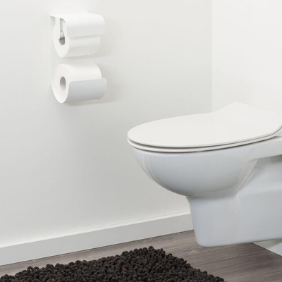 Sealskin Brix Porte-papier toilette 11.6x12.5x25.5cm métal blanc