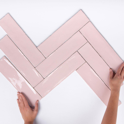 Cifre Ceramica Colonial carreau mural - 7.5x30cm - 8.6mm - Rectangle - Rose brillant