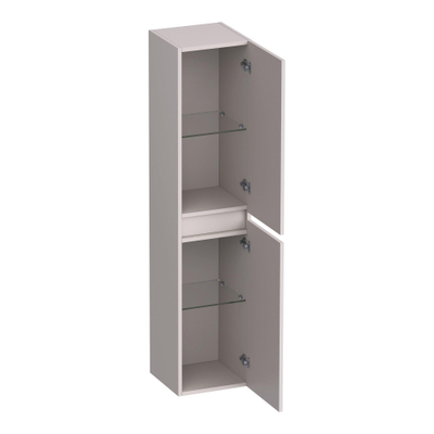 BRAUER Joy Armoire de salle de bains - 160x35x35cm - 2 portes - sans poignées - ouverture à gauche ou à droite - sable mat