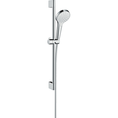 Hansgrohe Croma select s ensemble barre de douche coulissante 65cm 1 jet blanc chrome
