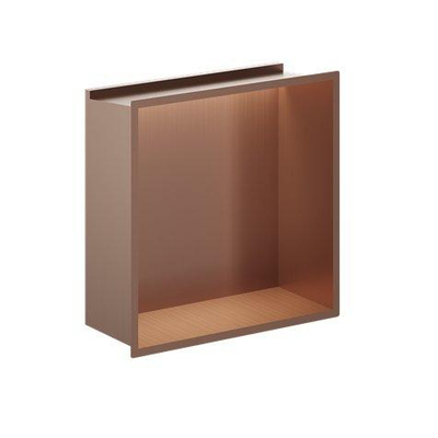 Crosswater Niche de douche - 30,5x30,5 cm - bande lumineuse LED - Bronze brossé